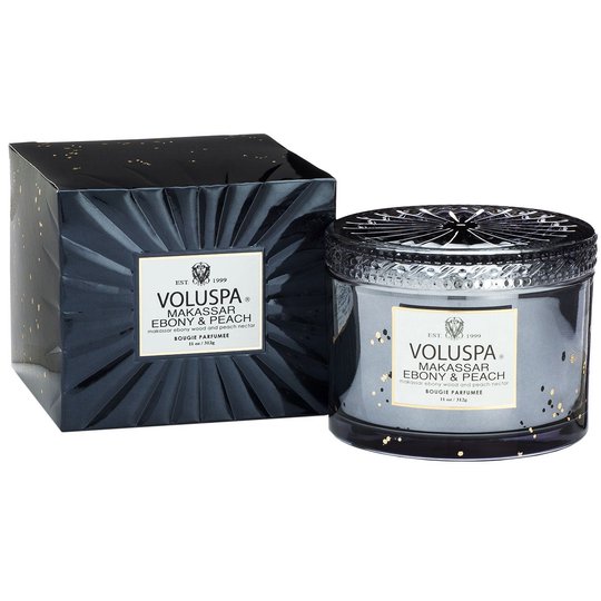 Makassar Ebony & Peach, 312 g Voluspa Tuoksukynttilät