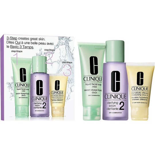 Clinique 3-Step Skin Care Intro Set, Skin Type 2, Clinique Ihonhoitopakkaukset