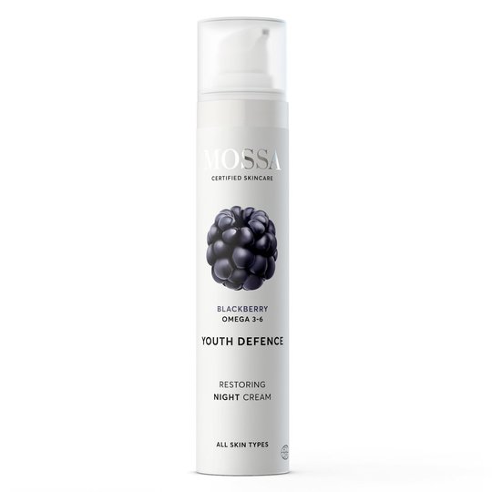 Youth Defence Restoring Night Cream, MOSSA Luonnonkosmetiikka