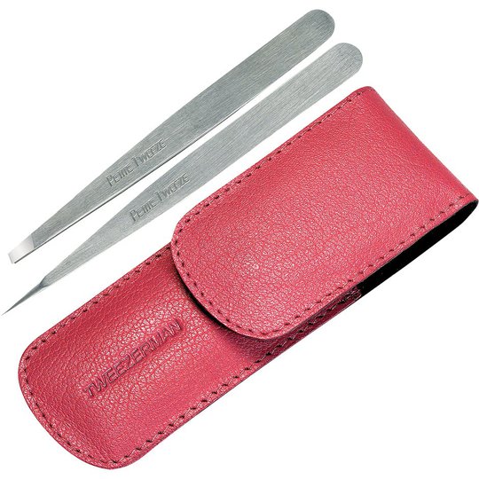 Tweezerman Petite Twwze Set With Pink Case, Tweezerman Pinsetit