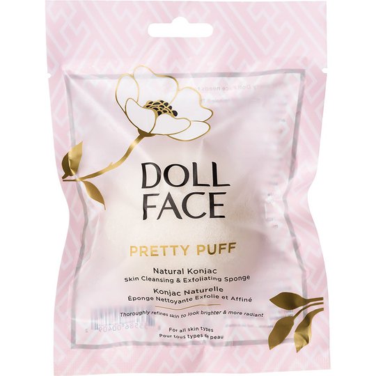 Doll Face Pretty Puff Natural Konjac Cleansing Sponge, Doll Face Kasvoharjat