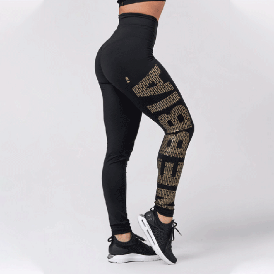 Nebbia Gold Leggings, Black