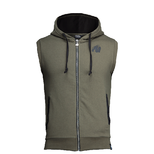 Springfield S/L Zipped Hoodie, Army Green