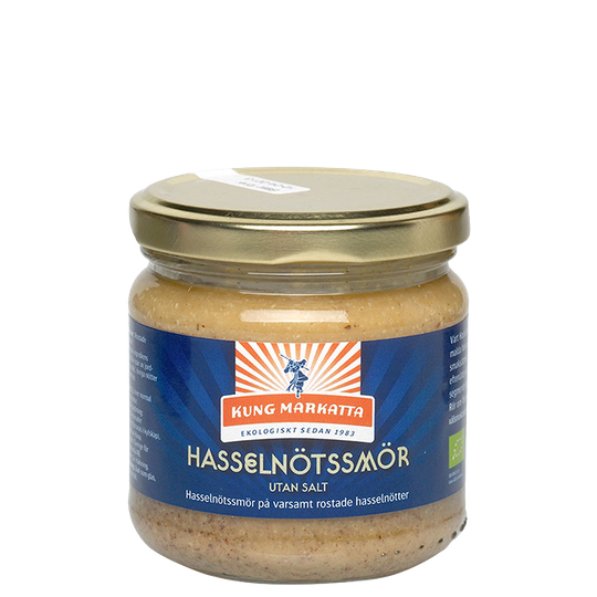 Hasselpähkinävoi ilman suolaa EKO, 180 g