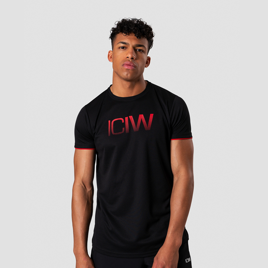 Smash Padel Tech T-shirt, Black/Red