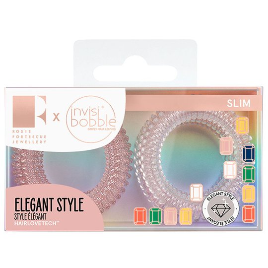 Slim Rosie Fortescue Pink Glasses, Invisibobble Hiuslenkit & hiusnauhat