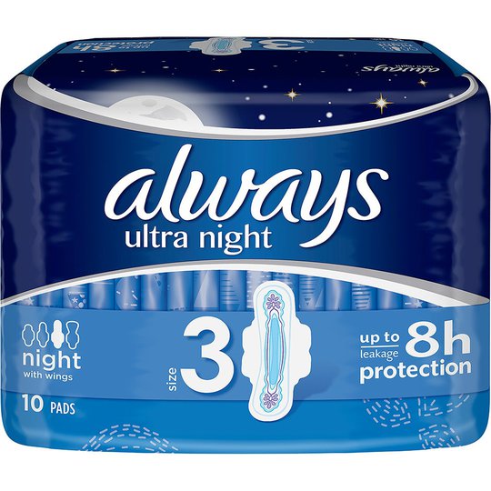 Ultra Night, Always Kuukautissuojat