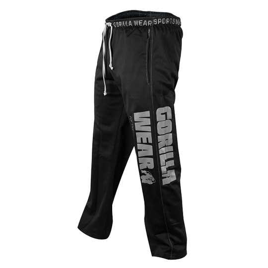 Logo Mesh Pants, Black