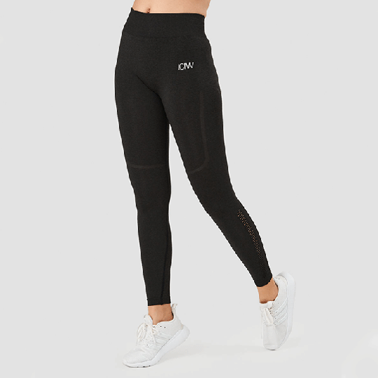 Evolution Seamless Tights, Graphite Melange