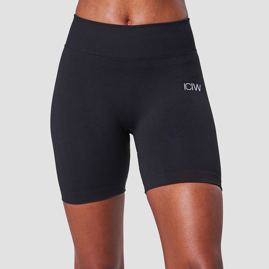 Scrunch Seamless Shorts, Black