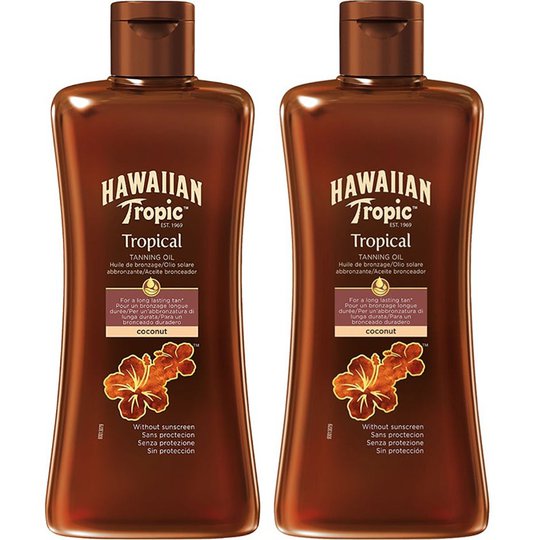 Tropical Tanning Oil Duo, Hawaiian Tropic Ihonhoito