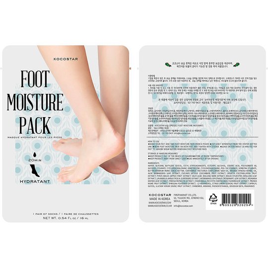 KOCOSTAR Foot Moisture Pack Mint, Kocostar Jalkahoito