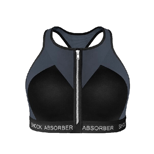 Infinity Power Bra, Slate Grey/Black