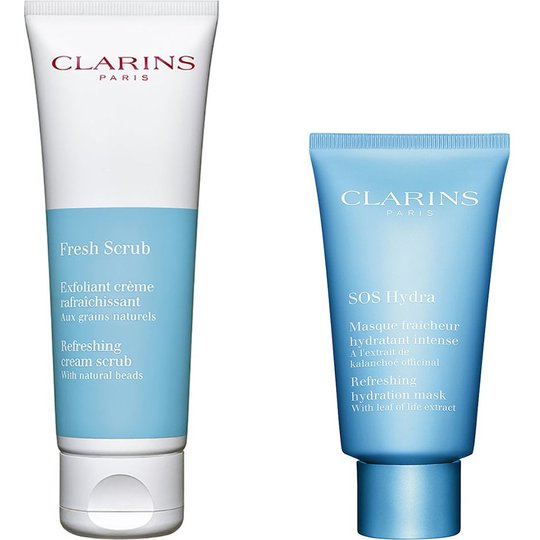 SOS Hydra Scrub & Mask, Clarins Ihonhoitopakkaukset