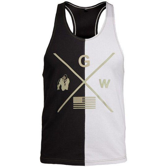 Sterling Stringer Tank Top, Black/Grey