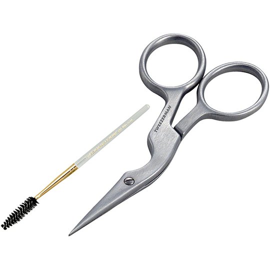 Tweezerman Brow Shaping Scissors & Brush, Tweezerman Kulmakarvat