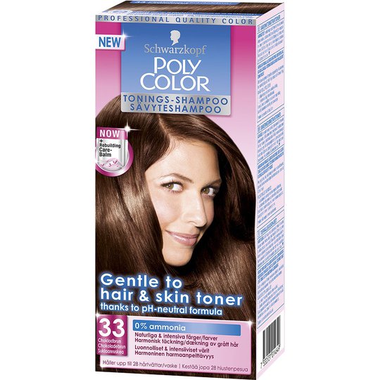 Schwarzkopf Poly Color Toning Shampoo, 33 - Chocolate Brown, Schwarzkopf Hiussävytteet