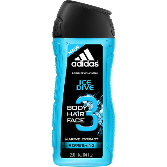Ice Dive For Him, 250 ml Adidas Suihkugeelit