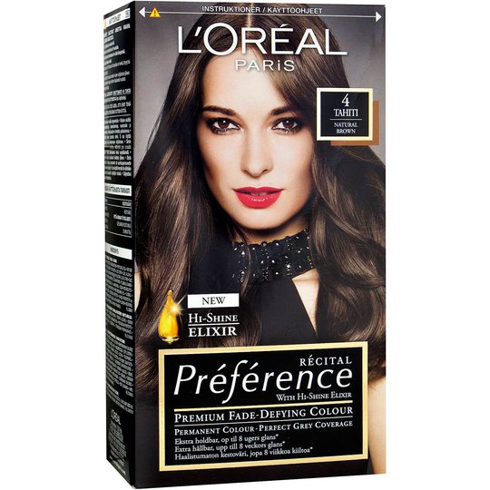 Récital Préférence 4 Tahiti Brun, L'Oréal Paris Hiusvärit