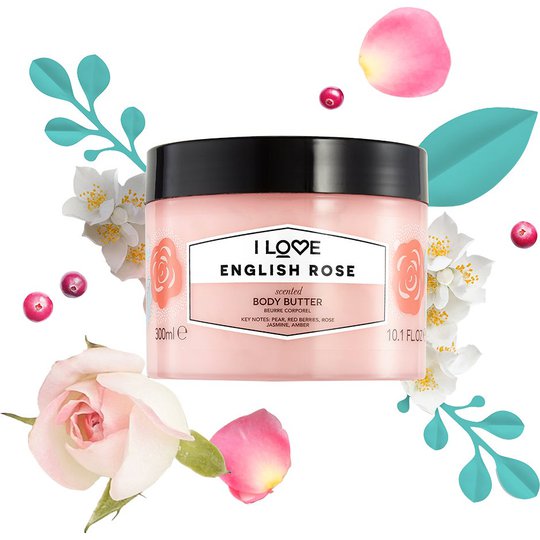 English Rose, 300 ml I love… Vartalovoiteet
