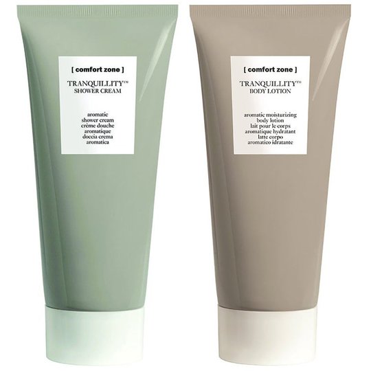 Tranquillity Body Lotion & Shower Cream, Comfort Zone Vartalotuotepakkaukset