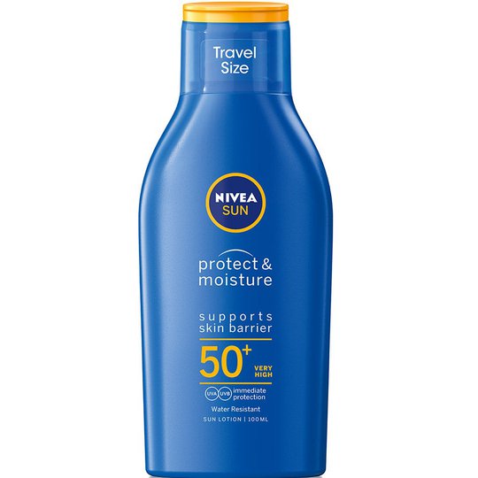 Protect & Moisture Travel Size SPF50+, 100 ml Nivea Aurinkovoiteet