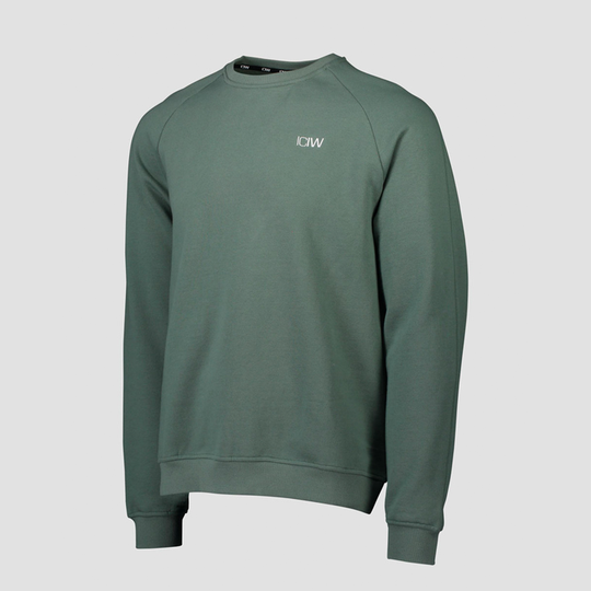 Essential Crewneck, Dark Sage
