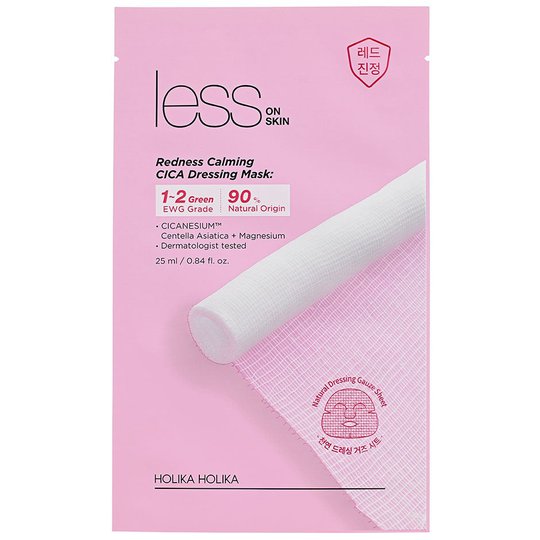 Less On Skin Redness Calming CICA Dressing Mask, 25 ml Holika Holika Kasvonaamiot