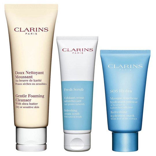 Moisturizing Skin Care Routine, Clarins Ihonhoitopakkaukset