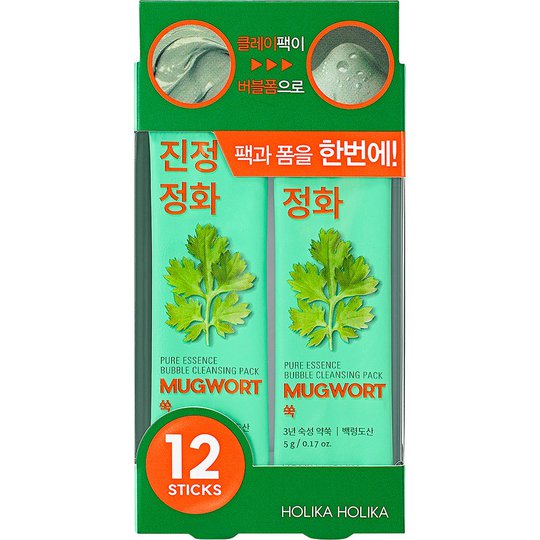 Pure Essence Mugwort Bubble Cleansing Pack, Holika Holika Kasvonaamiot