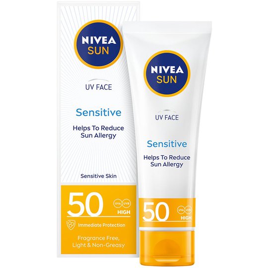 UV Face Sensitive SPF 50, 50 ml Nivea Aurinkovoiteet