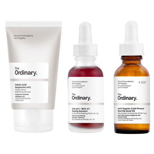 The Ordinary Set Of Actives - Acne scars, The Ordinary Ihonhoito