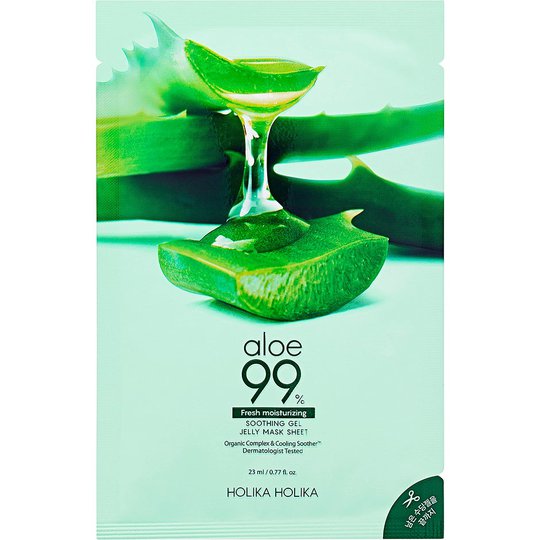 Aloe 99% Soothing Gel Jelly Mask Sheet, 23 ml Holika Holika Kasvonaamiot