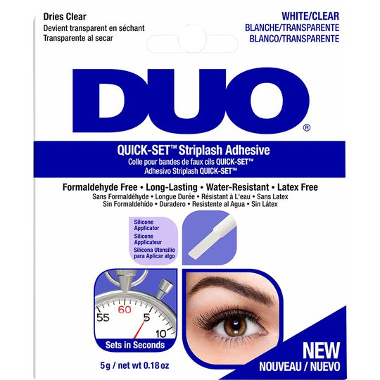 DUO Quick-set Brush-on Adhesive Clear, 5 g Andrea Irtoripset