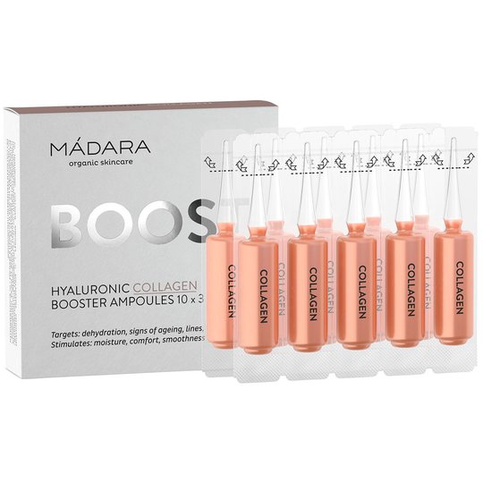 Madara Hyaluronic Collagen Ampoules, MÁDARA ecocosmetics Luonnonkosmetiikka
