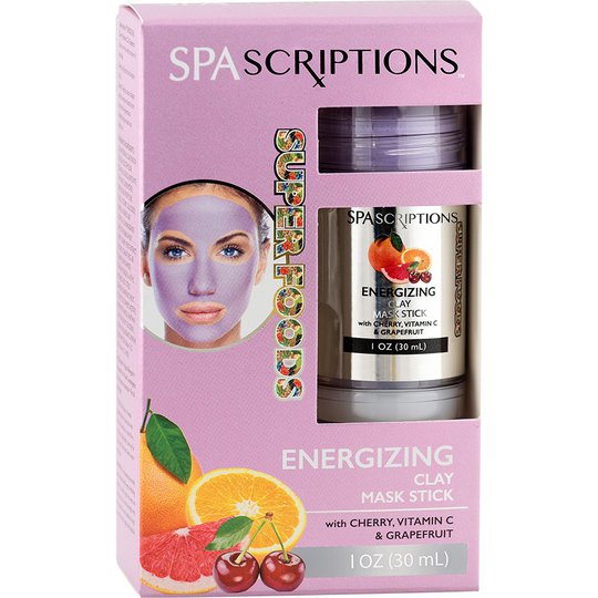 Energizing Clay Mask Stick Cherry, Vitamin C & Grapefruit, 30 ml Spascriptions Kasvonaamio