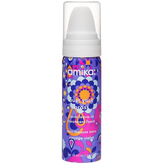 Bust Your Brass Violet Leave-In Treatment Foam, 44 ml Amika Hiuksiinjätettävät hoitoaineet