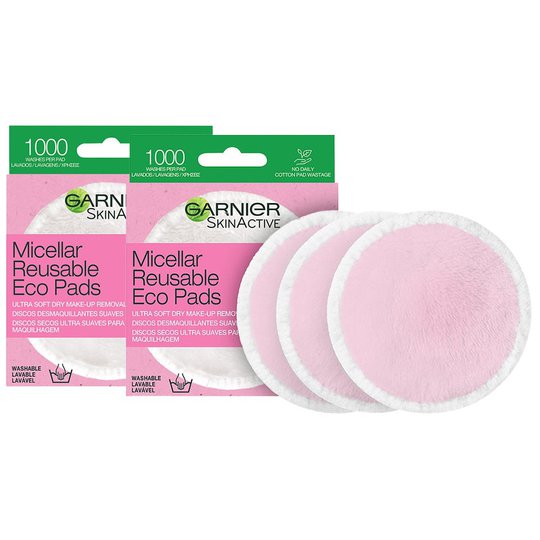 Reusable Eco Pads, Garnier Ihonhoitopakkaukset