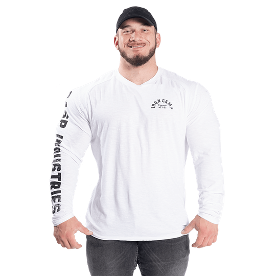 Throwback LS Tee, White