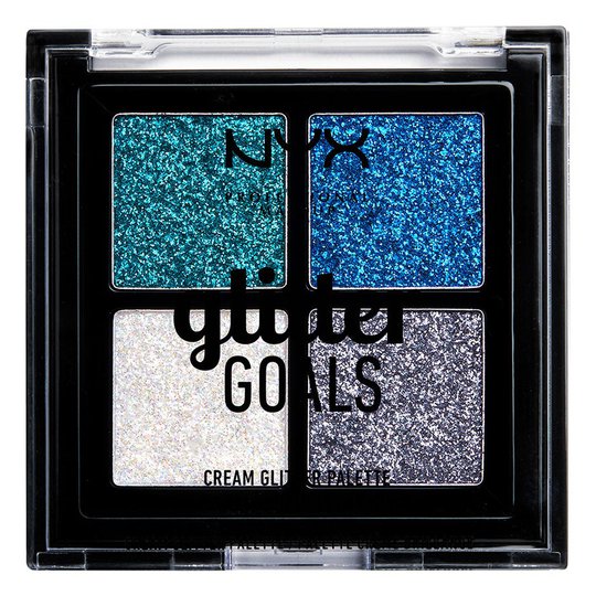 Glitter Goals Cream Quad Palette, 1,2 g NYX Professional Makeup Luomiväripaletit
