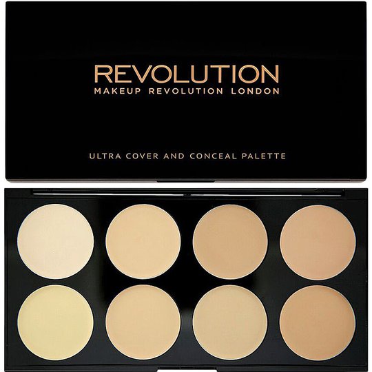 Ultra Cover And Conceal Palette, Makeup Revolution Contouring