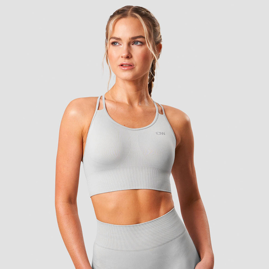 Define Seamless Sport Bra, Light Grey