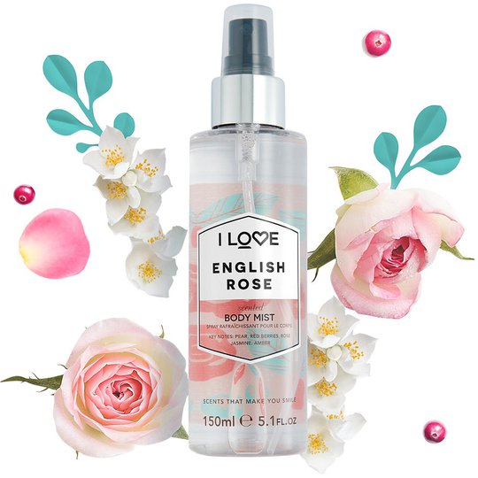 English Rose, 150 ml I love… Vartalosuihkeet
