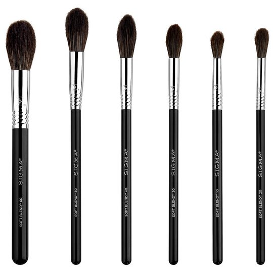 Soft Blend Brush Set, Sigma Beauty Siveltimet