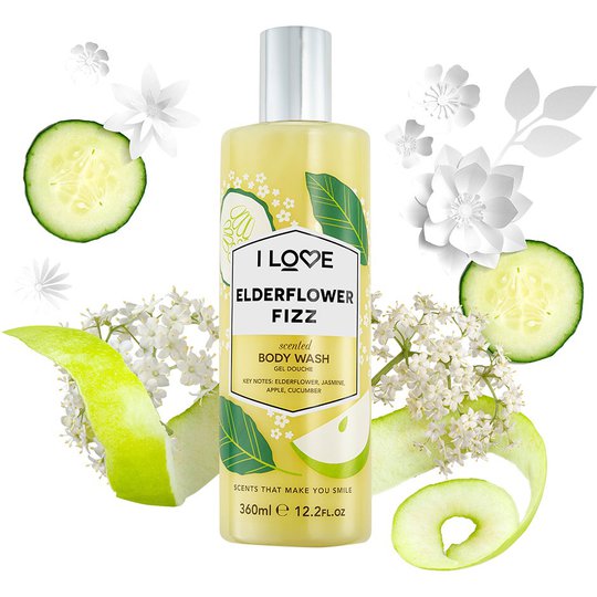 Elderflower Fizz, 360 ml I love… Kylpy & Suihku