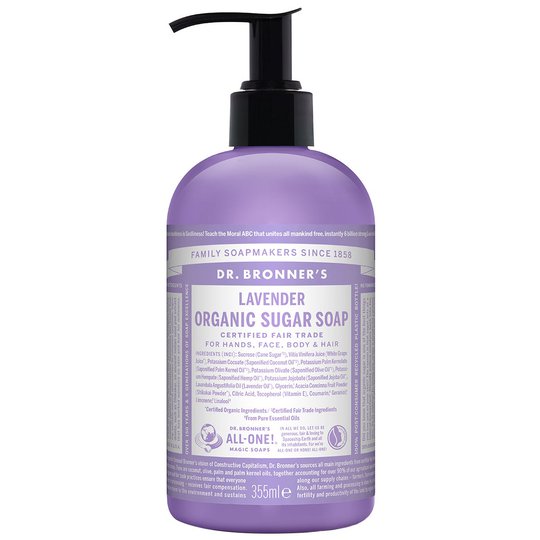 Organic Hand & Body Shikakai Soap Lavender, 355 ml Dr. Bronner's Luonnonkosmetiikka