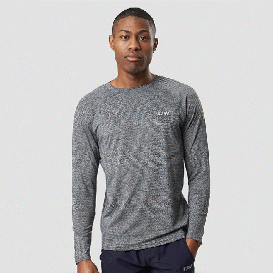 Training Mesh Long Sleeve, Grey Melange