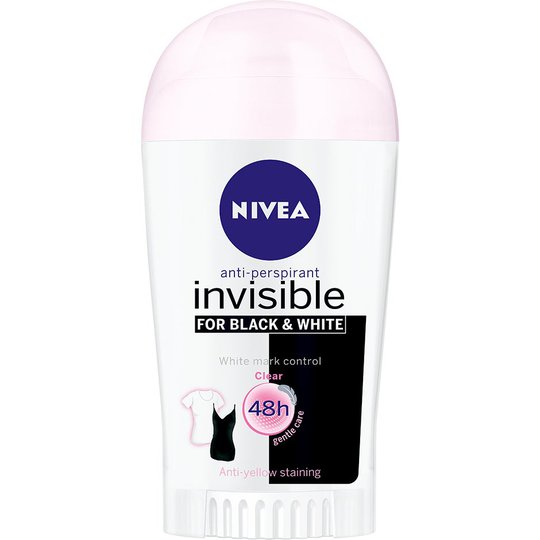 Invisible Black & White Clear, 40 ml Nivea Deodorantit