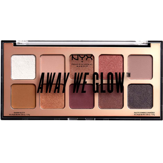 Away We Glow Shadow Palette, 10 g NYX Professional Makeup Luomiväripaletit