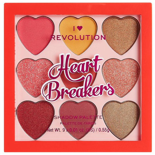 I Heart Heartbreakers Courage Eyeshadow Palette, Makeup Revolution Luomiväri